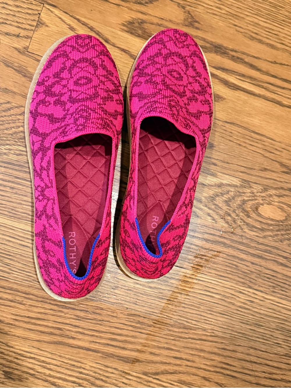 NWOT Rothy's Fuchsia Bloom slip on'-Size 9